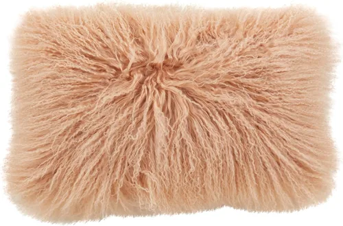 Miniatura 43 de Saro Lifestyle Almohada de piel de cordero mongol rellena de poliéster Gris