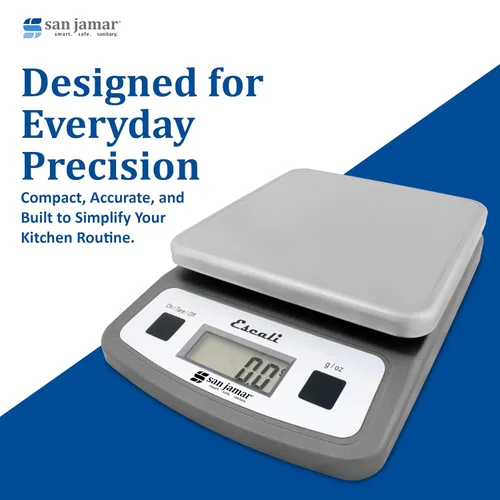 Miniatura 7 de San Jamar SCDG2LP Báscula digital de bajo perfil para alimentos/cocina, capacidad de 2 libras