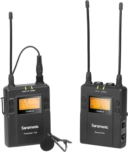 Miniatura 4 de Saramonic UWMIC9 sistema de micrófono inalámbrico de 96 canales, UHF digital