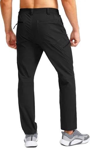 Miniatura 3 de Pudolla Men's Hiking Pants Waterproof Travel Cargo Pants with 7 Pockets Stretch for Golf Fishing Climbing