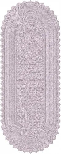 Miniatura 9 de Royal Blaze Tapete de baño de algodón rojo, reversible, pequeño ovalado de 18 x 26 pulgadas, lavable y decorativo
