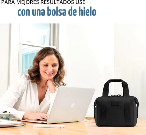 Miniatura 7 de Fit & Fresh Remi - Lonchera de neopreno para mujer, kit de preparación de comidas con recipientes y bolsa de hielo XL, material autoaislante similar