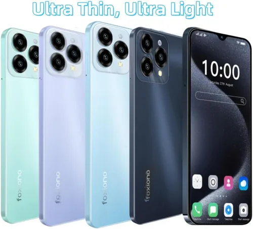 Miniatura 3 de Teléfono celular, teléfono inteligente Android desbloqueado, pantalla Octa-Core 6.52 pulgadas HD+ 90Hz, batería de 4000 mAh, perfecta para negro