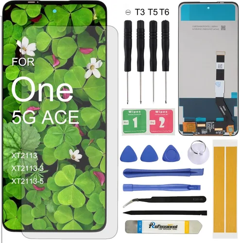 Miniatura 8 de Reemplazo de pantalla para Motorola One 5G UW Ace XT2113 XT2113-3 XT2113-5 6.7 ''Asamblea LCD pantalla táctil digitalizador con marco de herramientas
