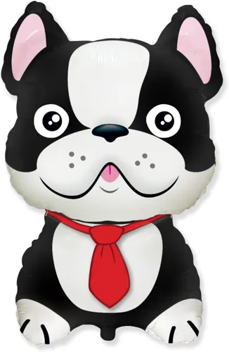 Miniatura 2 de Globos de fiesta de perro francés, juego de 2 globos temáticos de bulldog francés o Boston Terrier para un tema de cachorro, ramo de cumpleaños