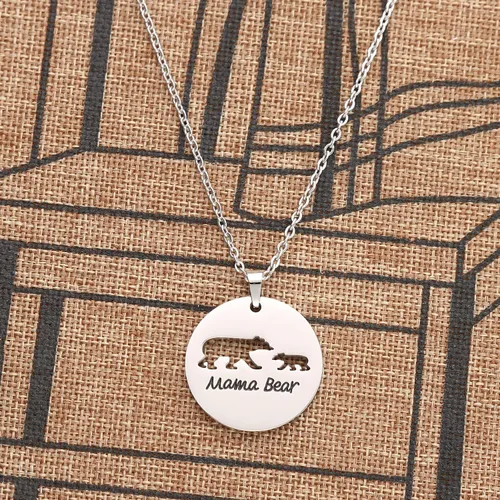 Miniatura 7 de Kivosliviz - Collar de mamá oso y mamá, collar de oso de mamá, para mujer, joyería de regalo para madre, mamá, mamá y mamá