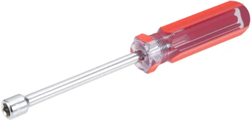Miniatura 7 de uxcell Mango codificado rojo con llave de tuerca de 0.217 in no magnético con eje de 3,7 pulgadas