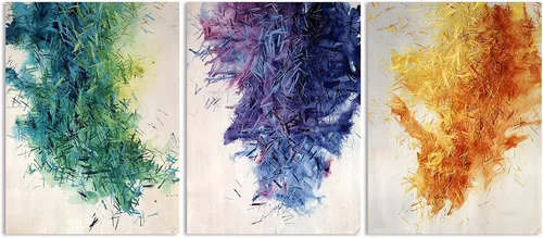 Paneles Acústicos Arte de Pared que Absorbe Sonido, 16"X12" Paneles de Pared Acústicos Arte, 3Pcs Paneles de Pared Insonorizados Autoadhesivos, Tinta