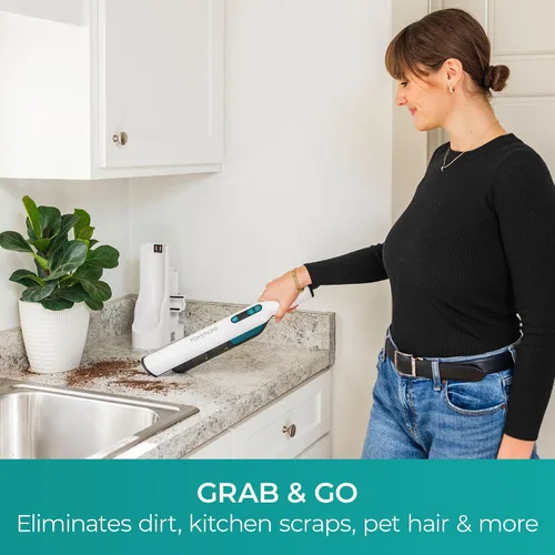 Miniatura 6 de Kenmore HV3005 Aspiradora de mano inalámbrica sin escobillas de 11.1 V, ligera, versátil y portátil, potente succión con control de potencia de 2