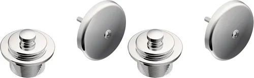 Miniatura 6 de Moen - Kit de desagüe para bañera/ducha de níquel cepillado con rosca estándar de 1-1/2 pulgadas, T90331BN