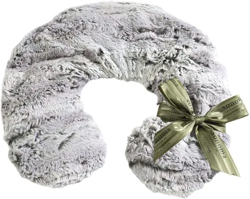 Almohada de cuello térmica de lujo con eucalipto calefactable/refrigerable de Sonoma Lavender, apta para microondas para el cuello y los hombros con