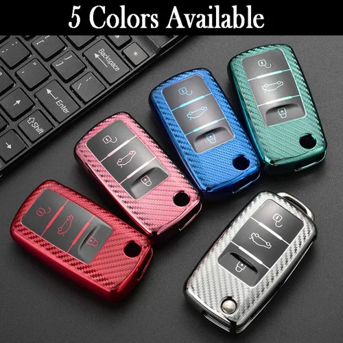 Miniatura 4 de Funda para llavero Volkswagen, funda para llavero Volkswagen VW Jetta Beetle Bora Eosvw Rabbit up Caravelle Multivan Santana Skoda Accesorios