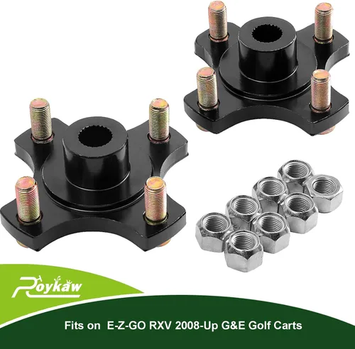 Miniatura 2 de Roykaw Placa de brida del cubo de la rueda trasera del carrito de golf para modelos eléctricos y gaseosos EZGO RXV 2008 en adelante, reemplaza al