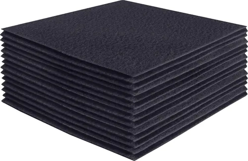 Miniatura 20 de FabricLA Hojas de fieltro acrílico para manualidades, cuadrados de fieltro precortados suaves de 4 x 4 pulgadas (3.9 in x 3.9 in), utiliza hojas