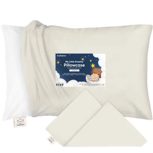Miniatura 19 de KeaBabies Funda de almohada para niños pequeños de 13 x 18 pulgadas, funda de almohada de algodón orgánico para niños, niñas, funda de algodón suave