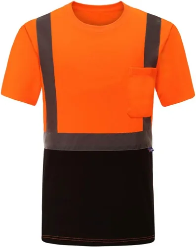 AYKRM Camiseta de seguridad reflectante de alta visibilidad de manga larga de alta visibilidad (XS-6XL)