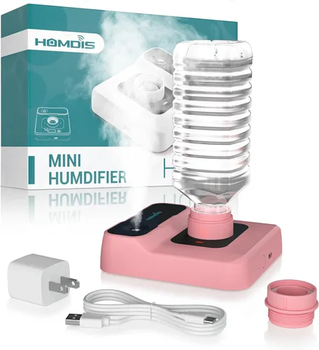 Miniatura 9 de Humidificador de viaje, pequeño humidificador portátil para plantas, dormitorio, oficina, hotel o automóvil, 5000 mAh, funciona con pilas, mini