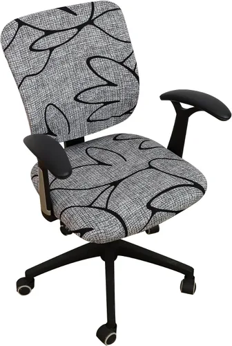 Miniatura 29 de Forcheer - Fundas elásticas para silla de oficina de Jacquard, resistentes al agua, 2 piezas para sillas de escritorio o de la computadora