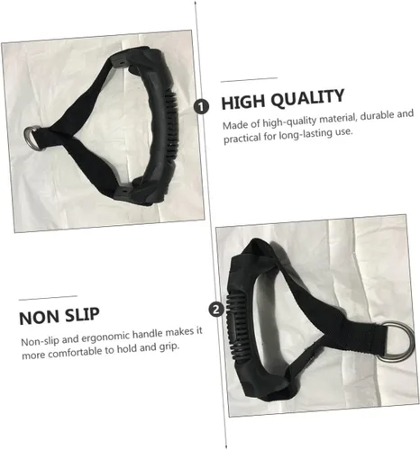 Miniatura 4 de BESPORTBLE 2 unids Fitness Handle Banda de Resistencia Mango de Entrenamiento Fitness Tirador de Cuerda Mango Deportivo Mango de Ejercicio Agarre