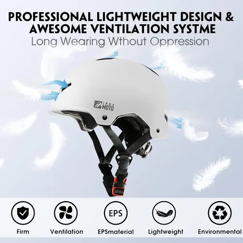 Miniatura 4 de Casco de patineta para adultos - Casco de seguridad certificado ajustable para patinaje, bicicleta, monopatín, ciclismo, patinaje, patinaje, cascos