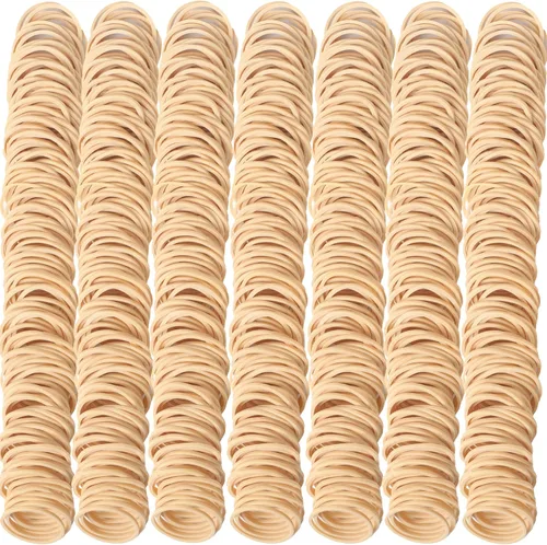 AIWOQI Bandas de Goma Tamaño #10 Beige 760 piezas Aproximadamente 0.42 lb 1 pulgada Bandas Elásticas de Goma Marrón Claro #10 para Suministros de