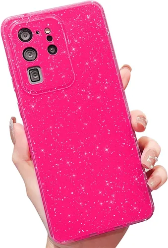 Miniatura 126 de MINSCOSE Compatible con Samsung Galaxy S22 Plus Case, Bonito Color Neón Brillante, con Purpurina Brillante Delgada Resistente a Golpes de Silicona