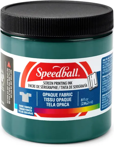 Miniatura 9 de Speedball 004802 Tinta de impresión de pantalla de tela opaca, 8 fl. oz., topacio azul