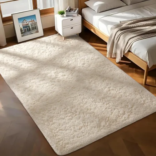 Miniatura 135 de Ophanie Alfombra Verde de Césped, Alfombras de Área para Dormitorio, Alfombra Shag Esponjosa de 4x6 pies, Suave Peluda Afelpada Linda para Niños 7