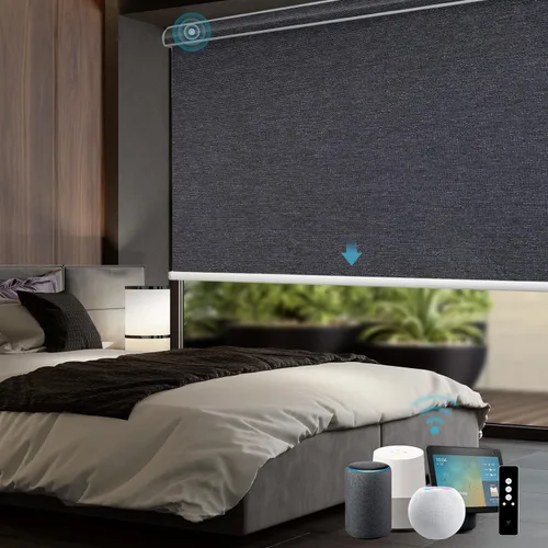 Miniatura 20 de SmartWings Persianas motorizadas con control remoto para ventanas, persianas enrollables Matter 100% opacas, automáticas, eléctricas inteligentes
