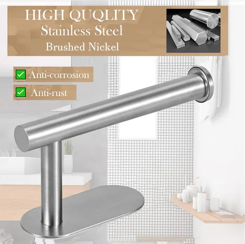Miniatura 2 de JOPOFI Portarrollos de papel higiénico - Portarrollos de papel higiénico autoadhesivo para montaje en pared para baño, acero inoxidable SUS 304