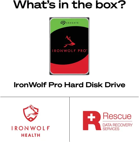 Miniatura 3 de Seagate IronWolf Pro, 12 TB, Enterprise NAS HDD interno - CMR 3.5 pulgadas, SATA 6 Gb/s, 7.200 RPM, caché de 256 MB para almacenamiento conectado a