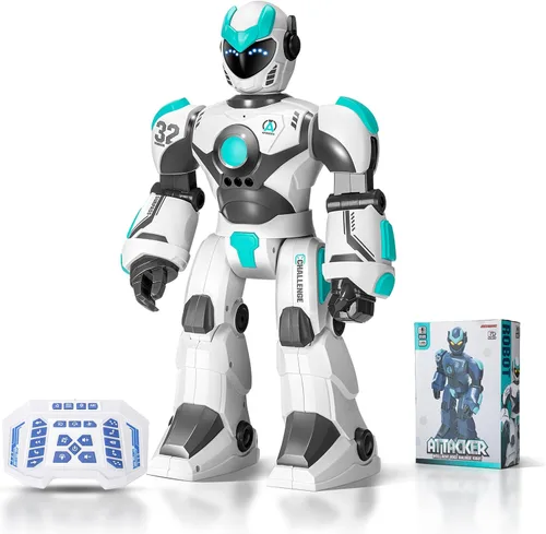 Miniatura 8 de Juguetes robóticos de regalo para niños: robot de control remoto programable con grabación de voz y control de gestos de baile, para niños pequeños