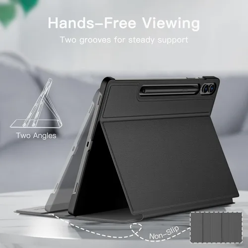 Miniatura 3 de JETech Funda para Samsung Galaxy Tab S10 Plus/Tab S9 Plus de 12.4 pulgadas con soporte para S Pen y funda protectora para tableta, diseño de folio