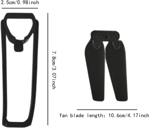 Miniatura 5 de Simhoa Hélices Piezas de repuesto de alta resistencia con protectores de hélice Drone Accesorios para E88Pro E88, 2
