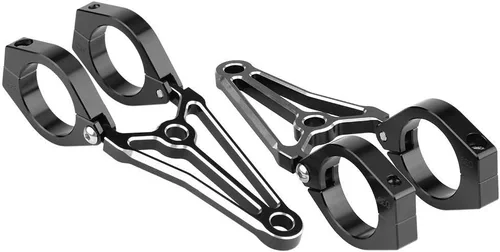 Miniatura 2 de KIMISS 1 par de aluminio motocicleta motocicleta faro soporte tenedor cabeza lámpara titular para Cafe Racer (1.614 in)