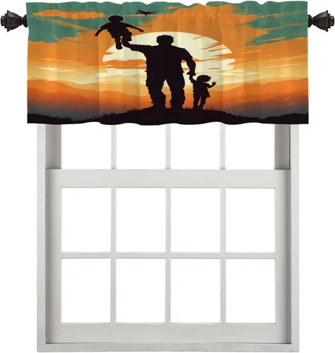 Miniatura 41 de Cortinas opacas de poliéster multicapa para cafetería, con diseño de diamantes, 2 unidades, 26 x 24 pulgadas