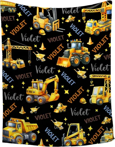 Miniatura 10 de Manta personalizada de franela de vellón con nombre, ligera, suave, bonita y acogedora para cama, sofá, viajes al aire libre, 30 x 40 pulgadas