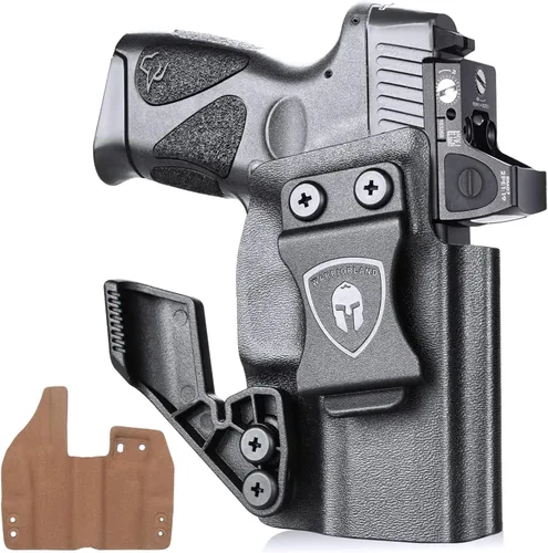 WARRIORLAND IWB Funda Kydex con interior de cuero de gamuza, compatible con Glock 43X/43X mos/ G17/19 Gen3-5, Sig P365/P365X y P320 M18/M17, Taurus