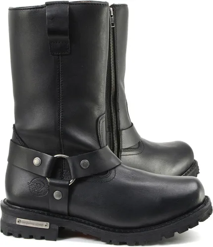 Miniatura 8 de Milwaukee Leather Botas impermeables para hombre, negras, de 11 pulgadas de ancho con puntera cuadrada, con arnés y cremallera MBM9061WP - 7W