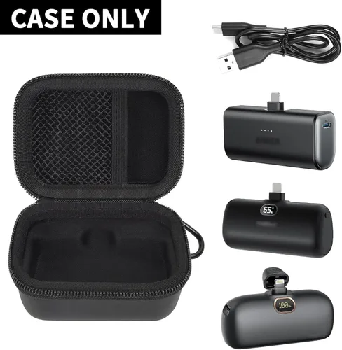 Miniatura 2 de BOOBOWL Funda de carga portátil compatible con Iwalk/para Feob/para Charmast/para Amelema/para LanLuk/para Anker Nano cargador portátil, mini bolsa