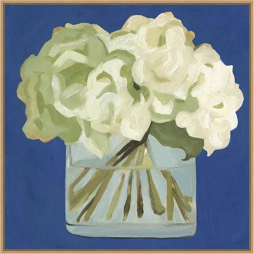 Miniatura 18 de Amanti Art Lienzo enmarcado para pared, 16 x 16 pulgadas, hortensias blancas II por Emma Scarvey, lienzo enmarcado para pared, obras de arte