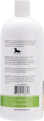 Miniatura 2 de Kawell USA Champú concentrado para caballo. Promueve un pelaje y una piel saludables. Ayuda a aliviar la picazón y la piel seca, alergias e