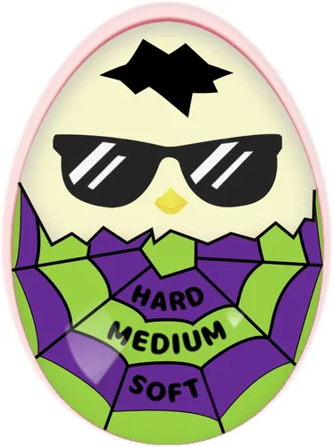 Lasubst Temporizador de huevos que cambia de color para hervir huevos, morado y verde