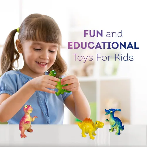 Miniatura 5 de Bombas de baño de dinosaurios fabricadas en Estados Unidos para niños con grandes dinosaurios divertidos juguetes sorpresa