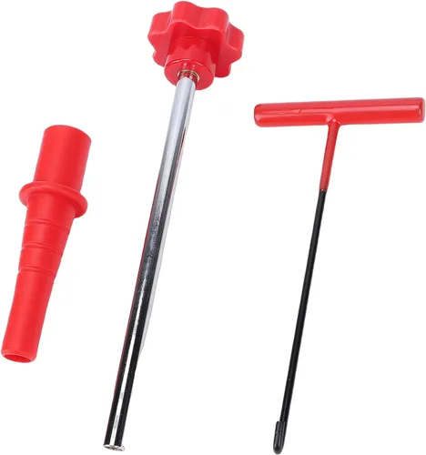 Miniatura 5 de Quick Change Tire Valve Tool Kit, Valve Stem Core Replacement Installation Tool with T Shape Hook for Cars ATVs Trucks Light Trailers Using TR413
