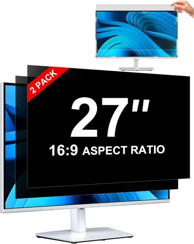 Miniatura 35 de ZOEGAA Pantalla de privacidad, pantalla de privacidad extraíble para monitor de computadora, antirreflejos y luz azul, compatible con HP Dell