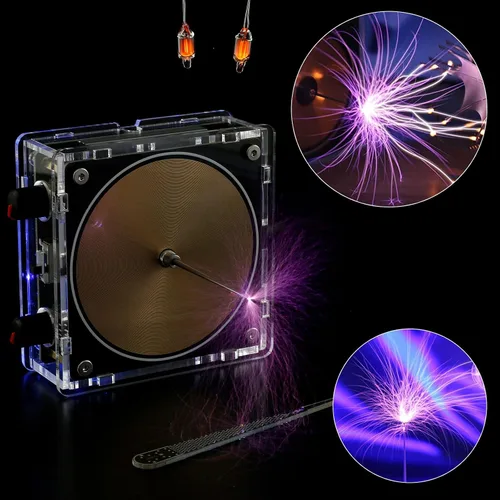 Miniatura 4 de Bobina musical Tesla, bobina de Tesla con Bluetooth, generador de arco de chispa artificial táctil, modelo de experimento de transmisión Estándar