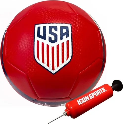 Miniatura 20 de Icon Sports Balón de fútbol oficial de la Federación de Fútbol de USA83BL-Blanco