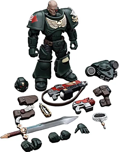 Miniatura 5 de JOYTOY Warhammer - Figuras de acción 40K 1/18 Dark Angels Intercessors, 4 unidades, modelo coleccionable para niños de 15 años o más, 4.8 pulgadas
