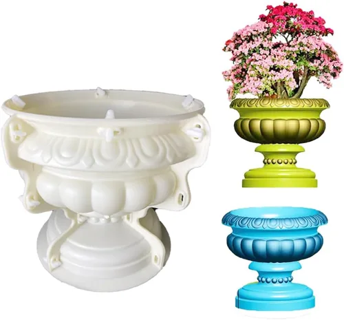 Miniatura 9 de Molde para Maceta de Hormigón EAIVENY - Molde Grande para Maceta de Flores para Decoración de Jardín, 7.48 * 7.48 * 8.66 Pulgadas